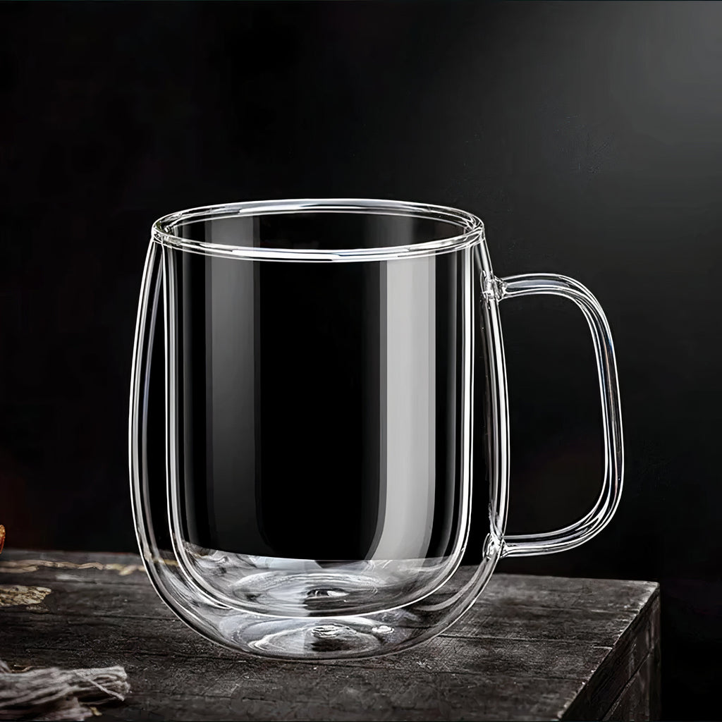 Double Walled Glass Coffee Cups – Insulated & Heat Resistant