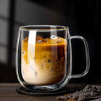 Double Walled Glass Coffee Cups – Insulated & Heat Resistant