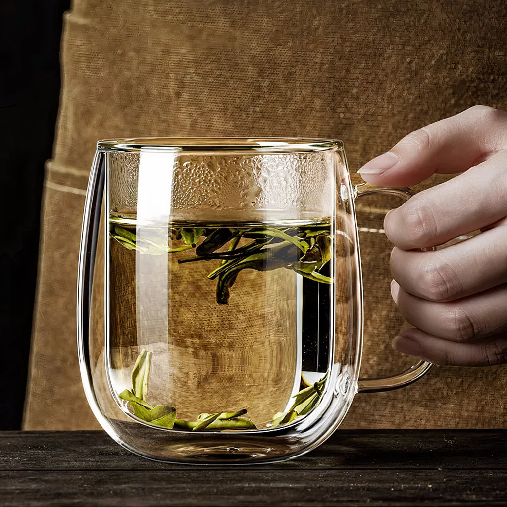 Double Walled Glass Coffee Cups – Insulated & Heat Resistant
