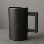 Vintage Industrial Coffee Cup Set | 4 Piece Ceramic Cups | 4 Distinct Designs | 380ml