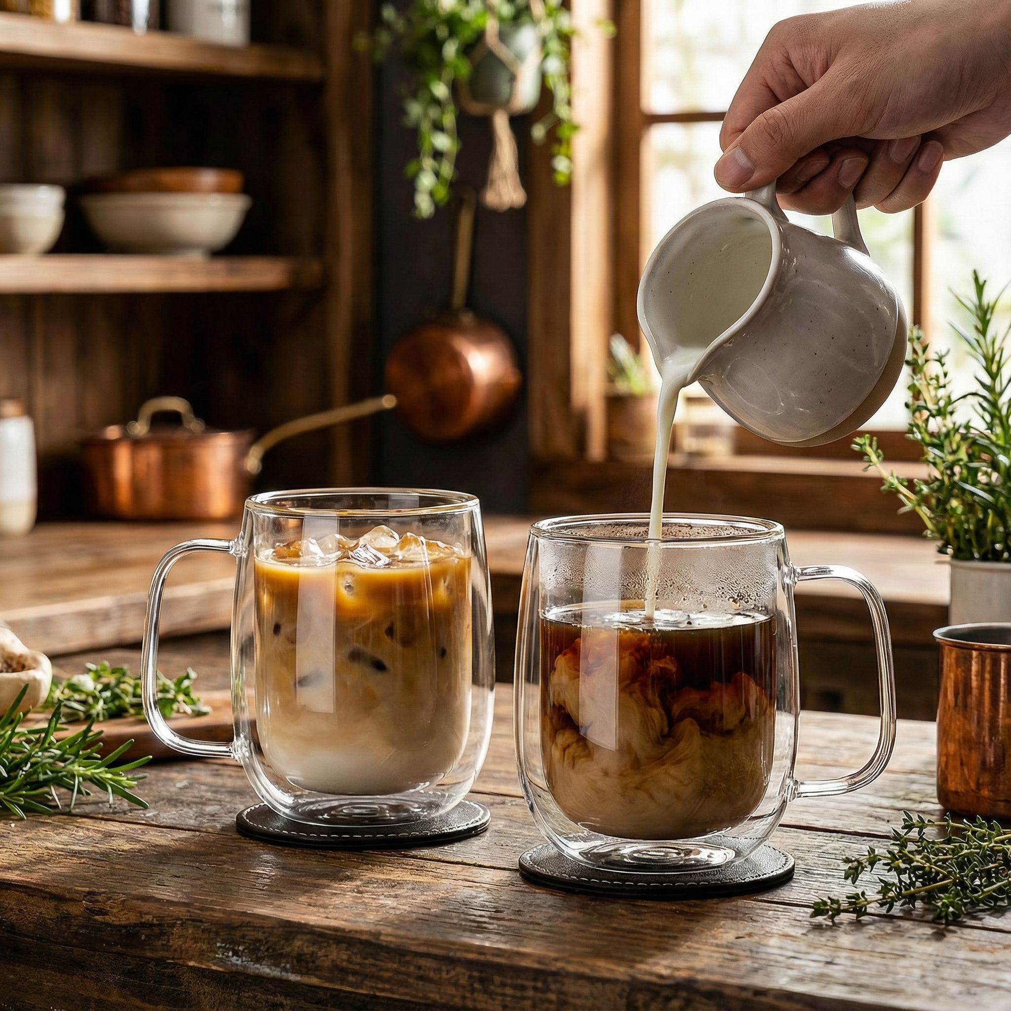 Double Walled Glass Coffee Cups – Insulated & Heat Resistant