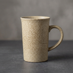 Earthy Ceramic Coffee Cup Set | 4 Piece Vintage Rustic Coffee Cups | 4 Earth-Inspired Designs | 350ml