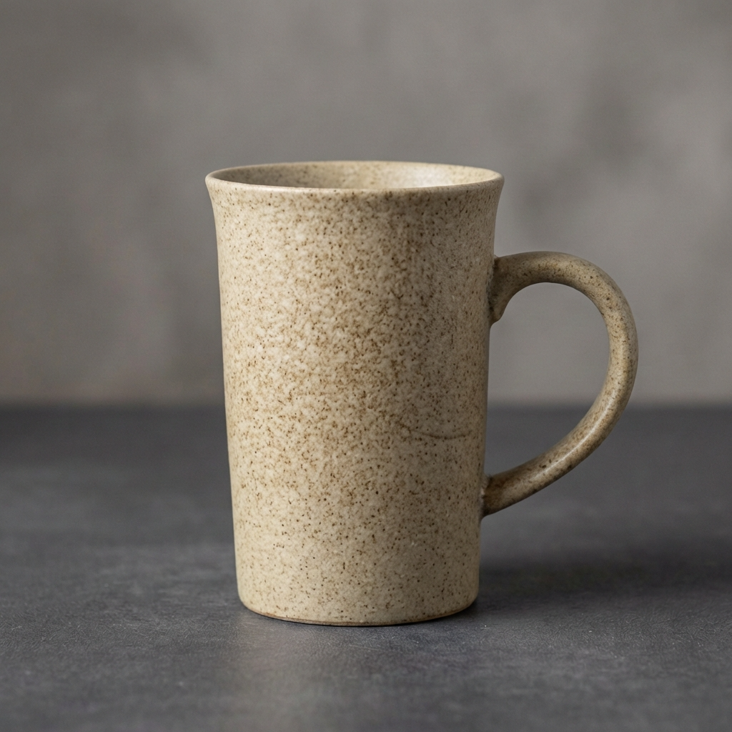 Earthy Ceramic Coffee Cup Set | 4 Piece Vintage Rustic Coffee Cups | 4 Earth-Inspired Designs | 350ml